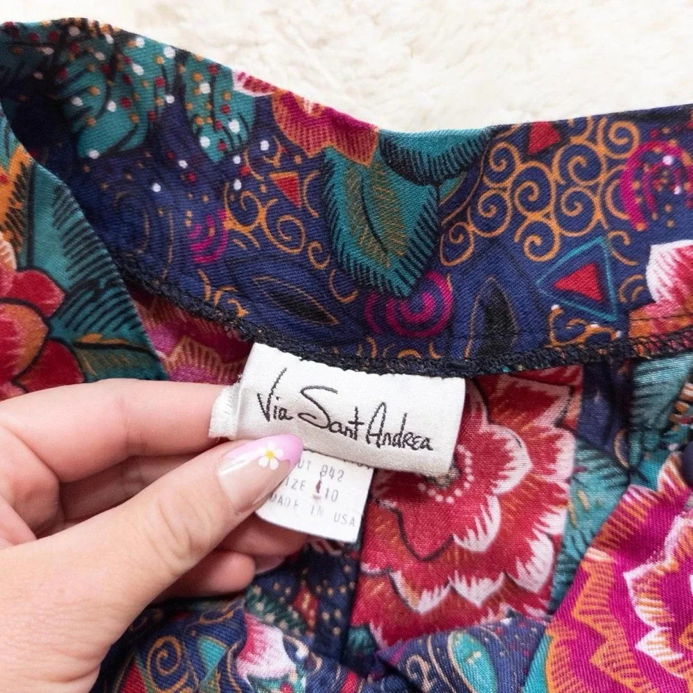 Via Sant Andrea Floral Maxi Skirt - Multicolor